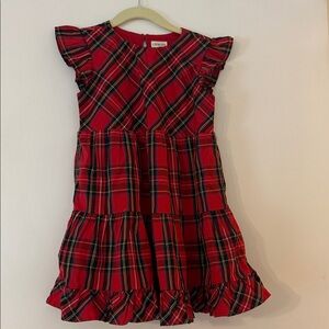 Crewcuts Red Plaid Ruffle Dress